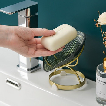 2022 New Light Luxury Style Petal Creative Fashion Κουτί σαπουνιού οικιακής χρήσης Σχάρα οικιακού σαπουνιού Δωρεάν δίσκος διάτρησης Θήκη σαπουνιού για μπάνιο