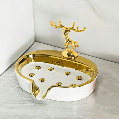 NOVA Keramička kutija za sapun Posuda za sapun za kupaonske potrepštine Odvod za vodu Držač posuđa Proizvodi Roba za kućanstvo Kućni vrt