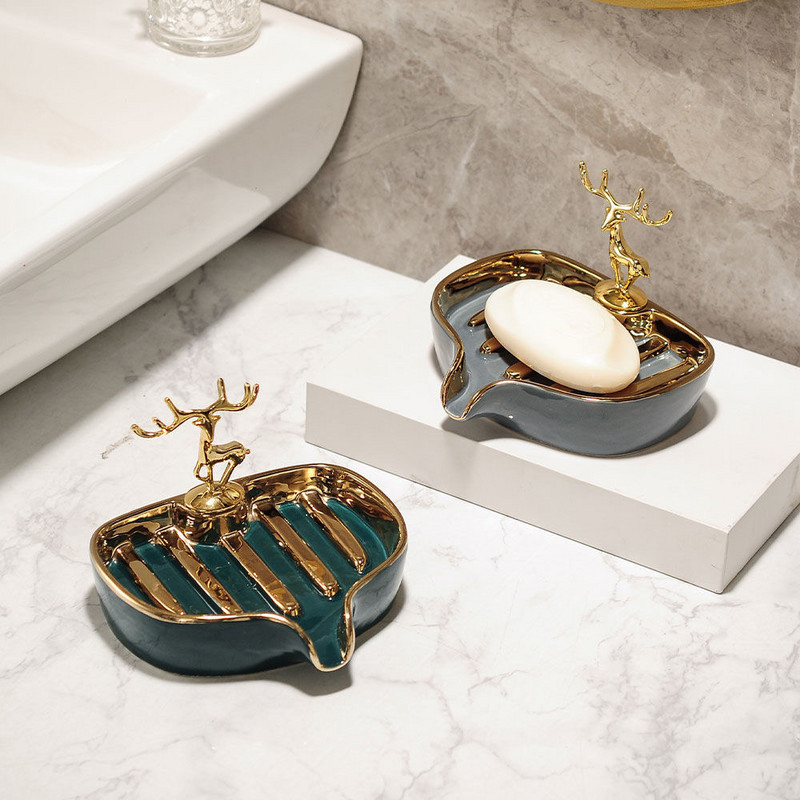 NOVA Keramička kutija za sapun Posuda za sapun za kupaonske potrepštine Odvod za vodu Držač posuđa Proizvodi Roba za kućanstvo Kućni vrt