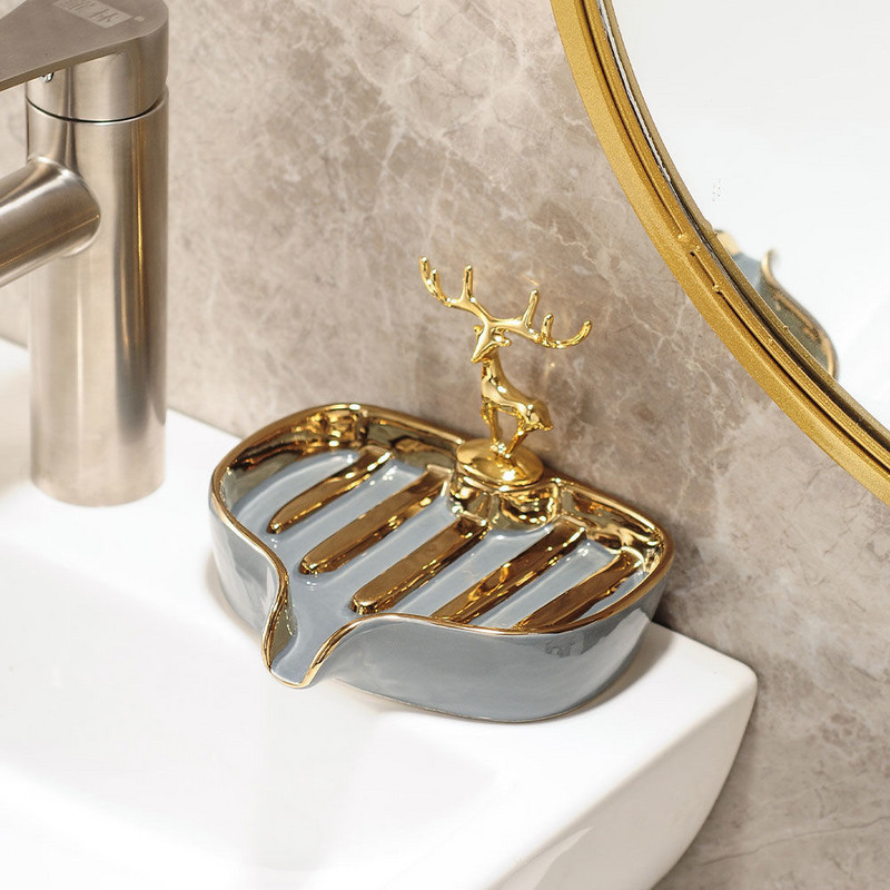 NOVA Keramička kutija za sapun Posuda za sapun za kupaonske potrepštine Odvod za vodu Držač posuđa Proizvodi Roba za kućanstvo Kućni vrt