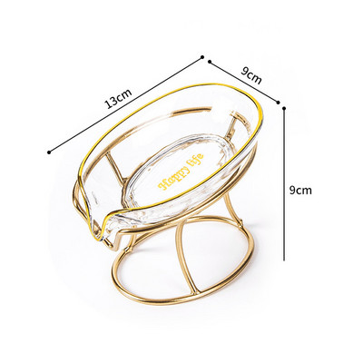 Kreativna kutija za sapun u obliku lista Odvod Stalak za sapun Tanjur Stalak za željezni pladanj WC tuš Neklizajuća kutija za sapun Kupaonski pribor bez bušenja