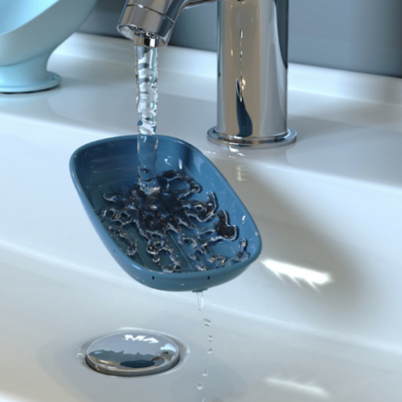 Kupaonski držač za sapun Kućni tuš Posuda za sapun Kuhinjska kutija za pohranu posuđa Neklizajući odvod Kutija za pohranu sapuna Dozator Stalak za sapun