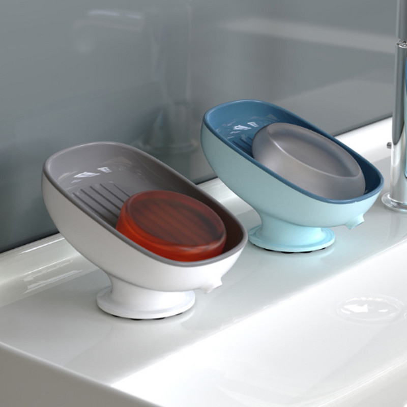 Kupaonski držač za sapun Kućni tuš Posuda za sapun Kuhinjska kutija za pohranu posuđa Neklizajući odvod Kutija za pohranu sapuna Dozator Stalak za sapun