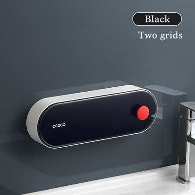 Pie sienas stiprināms ziepju turētājs Magnētiskais ziepju trauks notekas ūdens paplāte Tualete Vannas istaba Dušas ziepju tvertnes kaste