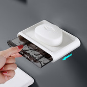 Sieninis stalčius Muilo indai Dėžė Nutekėjimo kempinės laikiklis Laikymo lentynėlė virtuvei Vonios kambario reikmenys Tualeto reikmenys Organizatoriaus rinkinys