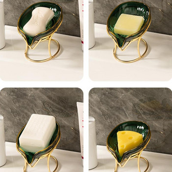 2022 New Light Luxury Soap Box Iron Art Drain Free Διάτρητη θήκη σαπουνιού τουαλέτας μπάνιου Δημιουργικά οικιακά προϊόντα Πιάτο σαπουνιού