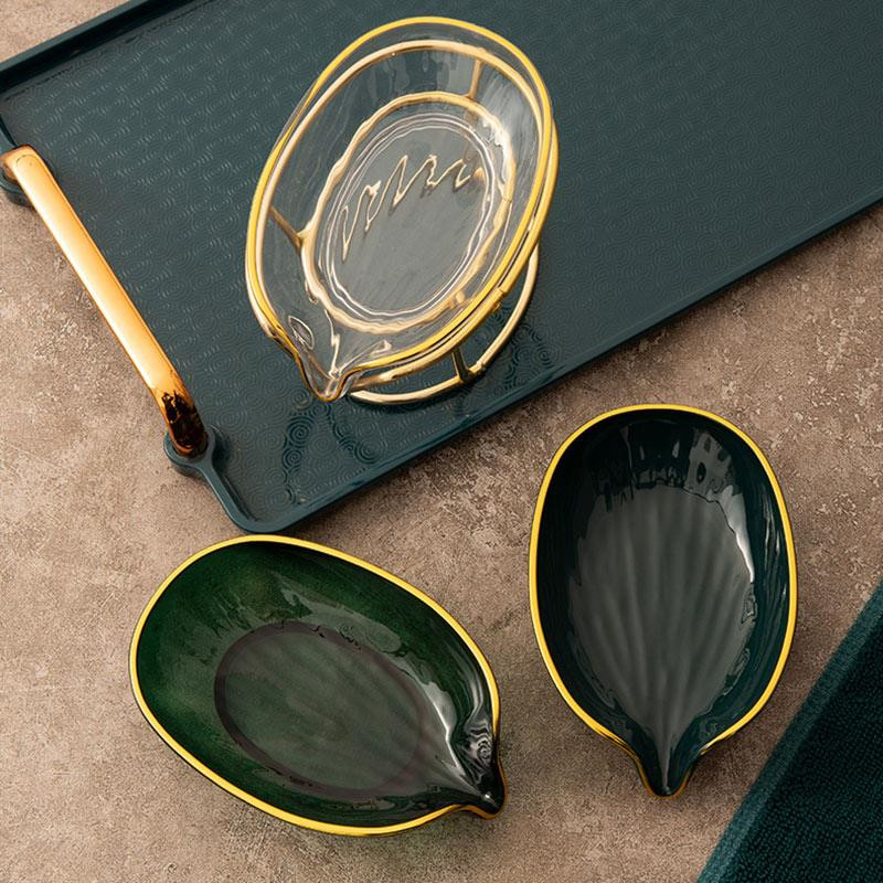 2022 m. nauja šviesi prabangi muilo dėžutė, geležies meno kanalizacija, nemokama perforuota vonios kambario tualeto muilo laikiklis Kūrybiški namų apyvokos produktai muilo indas