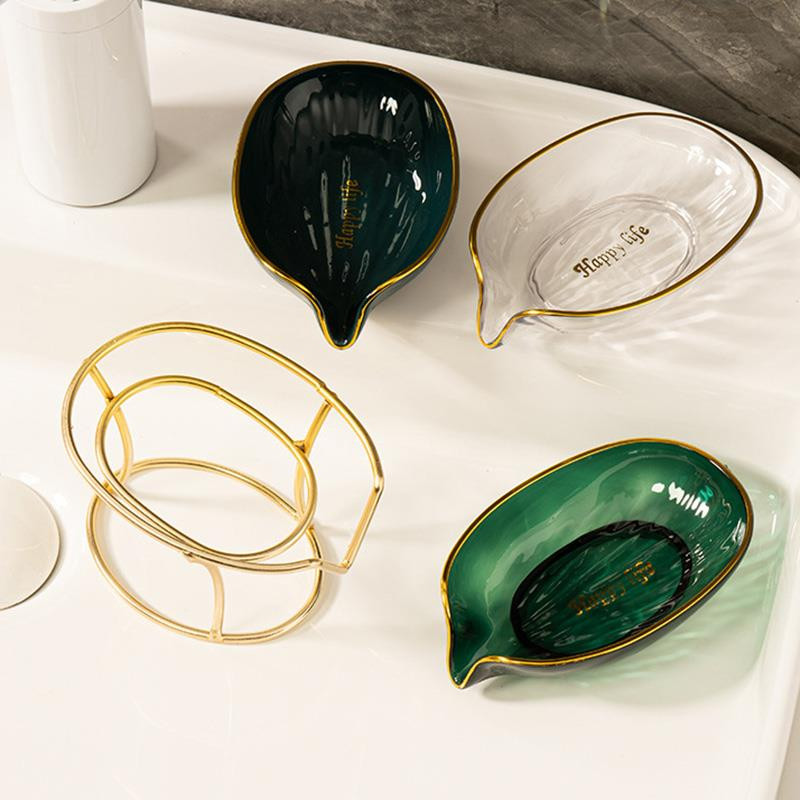 2022 m. nauja šviesi prabangi muilo dėžutė, geležies meno kanalizacija, nemokama perforuota vonios kambario tualeto muilo laikiklis Kūrybiški namų apyvokos produktai muilo indas