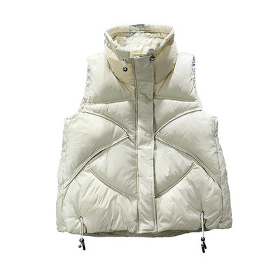 Ženski casual prsluk - s patentnim zatvaračem i džepom