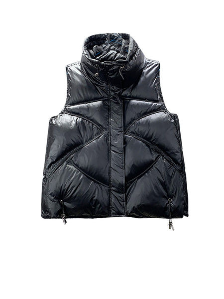 Ženski casual prsluk - s patentnim zatvaračem i džepom