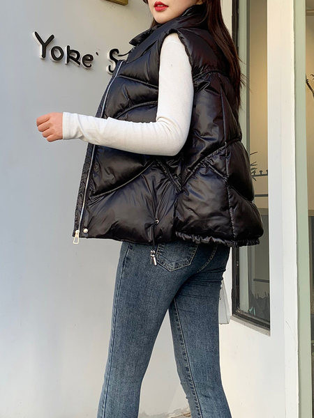 Ženski casual prsluk - s patentnim zatvaračem i džepom