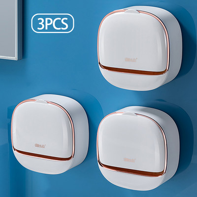 Vasă de săpun rabatabilă pentru baie, cutie de scurgere pentru săpun, montată pe perete, fără perforare