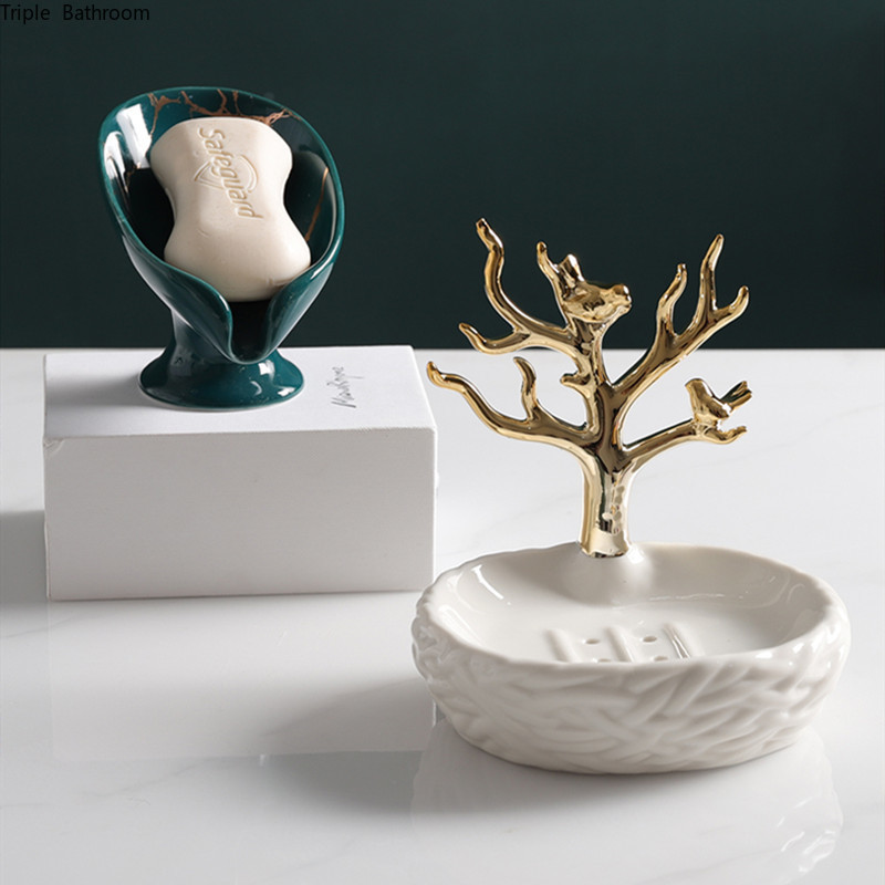 1 vnt europietiško stiliaus keramikos muilo rankovė netaisyklingos formos vientisos spalvos namų muilo laikiklis Kelioninis vonios kambarys dušo laikymas