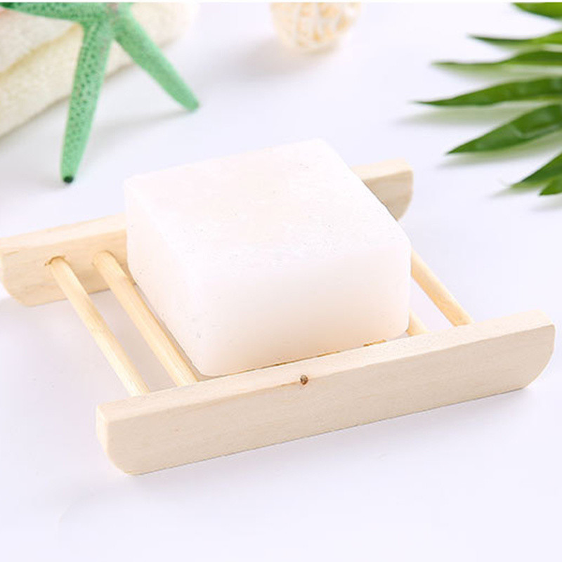 Natural Environmen szett 4 db bambusz szappantartó Egyszerű dizájnú szappantartó Hornyolt leeresztő szappantálca fürdőszobai konyhai konténerhez