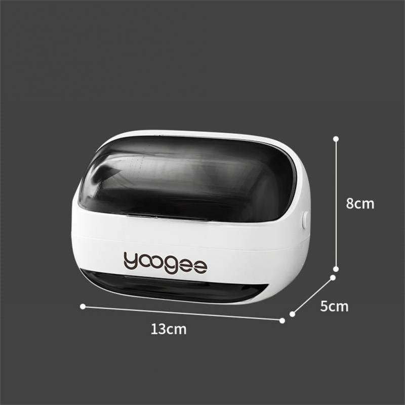 Muilo indas Clamshell nutekėjimo muilo dėžutė Prie sienos montuojama atverčiama lentyna Muilo laikiklis Plastikinis laikymo lėkštės puodelis Vonios kambario priedai