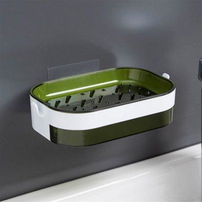 Kreativnost Zidni samoljepljivi držač za sapun Prijenosna kupaonska posuda za sapun za tuširanje s odvodom Ploče za tuširanje Kutija za pohranu sapuna