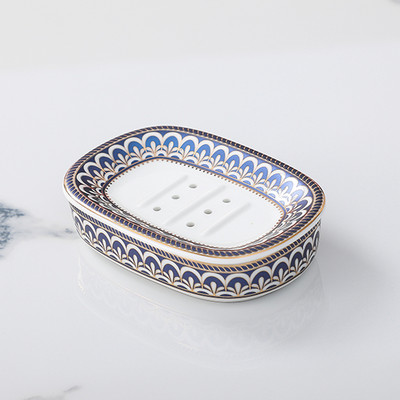 Nordic Light Luksuzna keramička posuda za sapun Posuda za nakit Sat Stalak za pohranu Hotel Kućanstvo Tuš kada Kupaonica Dekoracija