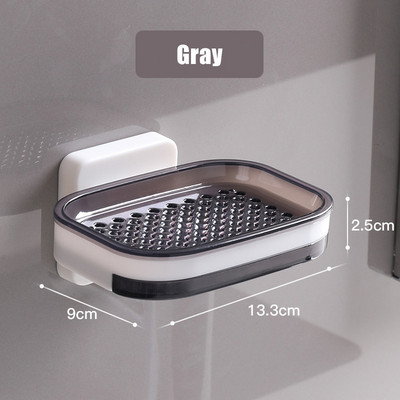 GURET Nusausinamas muilo indas vonios kambariui Nešiojamas muilo laikiklis Sieninė laikymo lentynėlė Vonios kambario priedai Dvisluoksnis laikiklis
