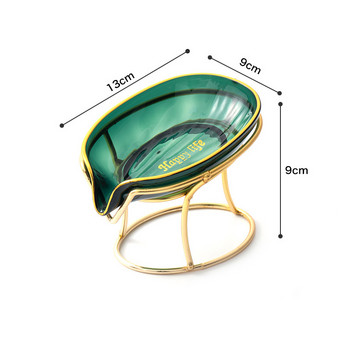 Държач за сапун за баня Канал за сапун с форма на листа Отцеждане Неплъзгаща се кухненска мивка Гъба Тава за съхранение Пластмасова кутия за сапун Аксесоари за баня