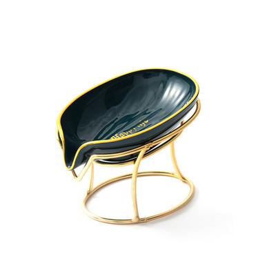 Θήκη σαπουνιού μπάνιου Σχήμα φύλλου Σαπουνιού αποστράγγισης Αντιολισθητικός νιπτήρας κουζίνας Δίσκος αποθήκευσης σφουγγάρι Πλαστικό κουτί σαπουνιού Αξεσουάρ μπάνιου