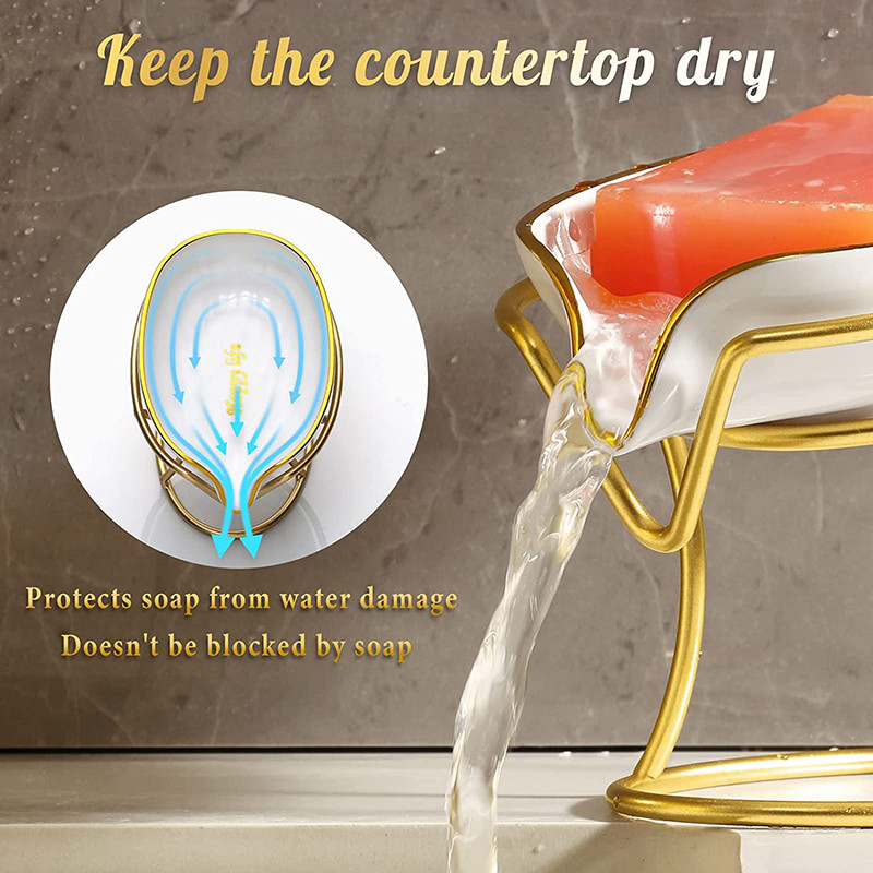 Θήκη σαπουνιού μπάνιου Σχήμα φύλλου Σαπουνιού αποστράγγισης Αντιολισθητικός νιπτήρας κουζίνας Δίσκος αποθήκευσης σφουγγάρι Πλαστικό κουτί σαπουνιού Αξεσουάρ μπάνιου