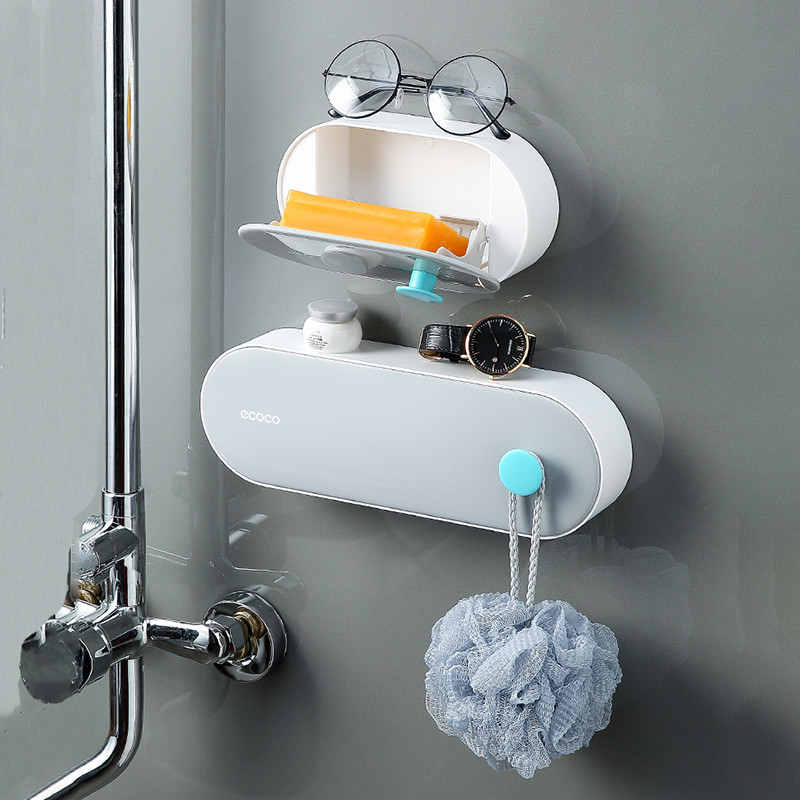 TERUP Zidna posuda za sapun Višenamjenski držač za kupaonski sapun Kućna drenažna kutija za pohranu Polica za pohranu Kupaonski pribor