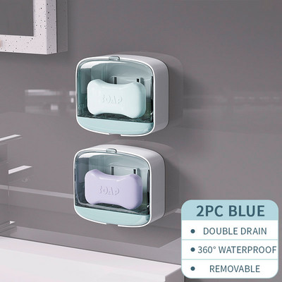 Zidni stalak za sapun bez bušenja Vodootporna kutija za sapun s otvorenim vrhom Prijenosni odvod Lako se rastavlja Čišćenje kupaonskog pribora