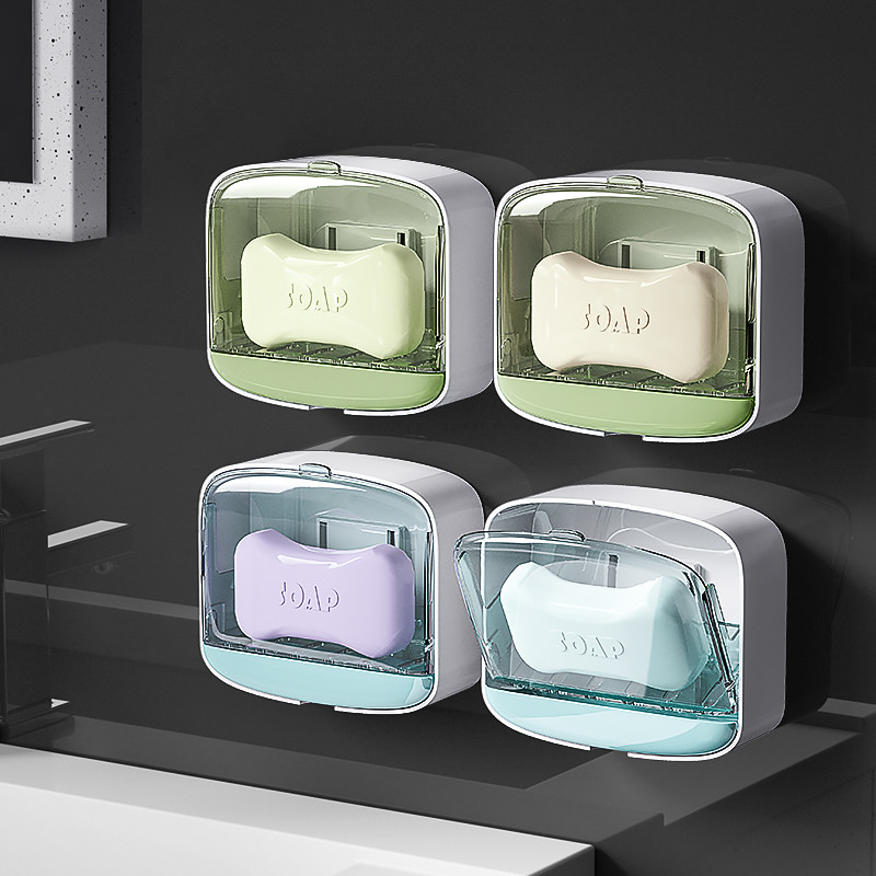 Zidni stalak za sapun bez bušenja Vodootporna kutija za sapun s otvorenim vrhom Prijenosni odvod Lako se rastavlja Čišćenje kupaonskog pribora
