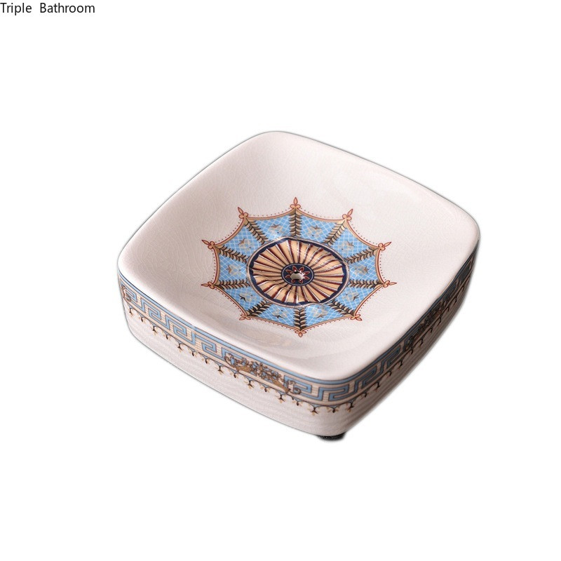 Europietiškas keraminio muilo laikiklis Buitinis nusausinamas muilo indų laikiklis Vonios kambario priedai Tualeto Tvarkyklės Virtuvės Sandėliavimas