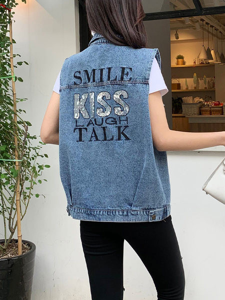 Moderan ženski prsluk s vezom