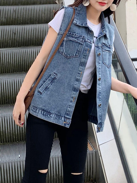 Moderan ženski prsluk s vezom