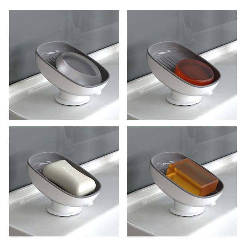 Muilo indų siurbimo puodelis su nutekamuoju vandeniu Vonios kambario muilo laikiklis Kithcen kempinės laikiklis Muilo talpykla Vonios reikmenys