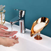 1 ΤΕΜ. 2022 Νέα Χρυσή Βεντούζα Σαπουνάδα για ντους μπάνιου Φορητή θήκη σαπουνιού Πλαστική θήκη με σφουγγάρι Αξεσουάρ μπάνιου