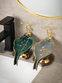 Kutija za sapun u obliku nordijskog jelena Lagana kućanska luksuzna keramička posuda za sapun za odvod za kupaonicu Tanjur za pohranu Kupaonski pribor