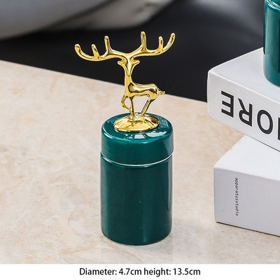 Kutija za sapun u obliku nordijskog jelena Lagana kućanska luksuzna keramička posuda za sapun za odvod za kupaonicu Tanjur za pohranu Kupaonski pribor