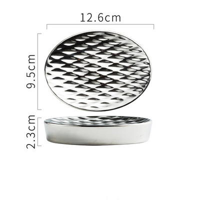 Lagana, luksuzna keramička posuda za sapun Vrhunski držači za sapun Dodaci Hotelske kupaonske police Kuhinjske potrepštine Kutije za pakiranje sapuna