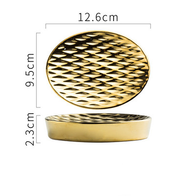 Lagana, luksuzna keramička posuda za sapun Vrhunski držači za sapun Dodaci Hotelske kupaonske police Kuhinjske potrepštine Kutije za pakiranje sapuna