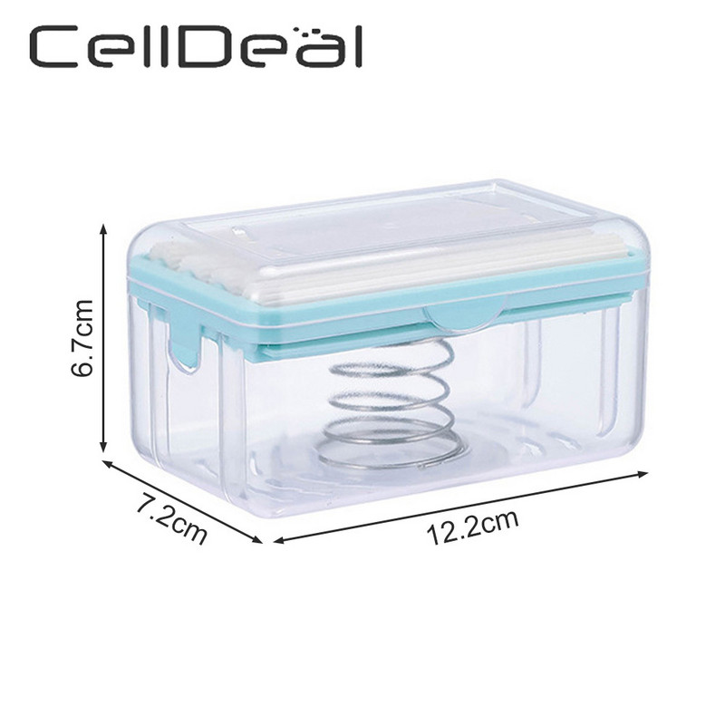 Daugiafunkcinis skalbinių muilo indas Netrinkite muilo dėžutė su kempininiais voleliais išleidimo angos Nešiojami valymo įrankiai Buities reikmenys