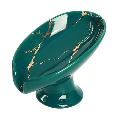 Srebrna mramorirana keramička posuda za sapun za kupaonicu Restoran Hotelska kupaonica za pohranjivanje sapuna Dekoracija kupaonice Kutija za sapun za kućanstvo