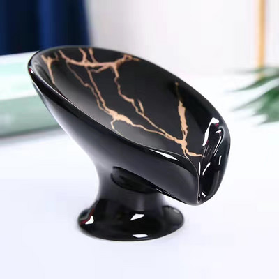 Srebrna mramorirana keramička posuda za sapun za kupaonicu Restoran Hotelska kupaonica za pohranjivanje sapuna Dekoracija kupaonice Kutija za sapun za kućanstvo