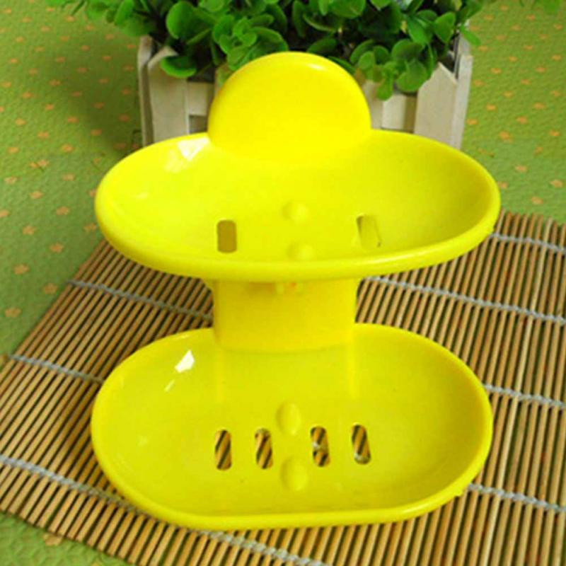 Nauji dvigubo sluoksnio stiprūs siurbtukai muilo dėžutė muilo nutekėjimo laikiklis Muilinė virtuvė Vonios kambario laikymo vieta Dėžutės vietos taupymo įrankiai YH-459912