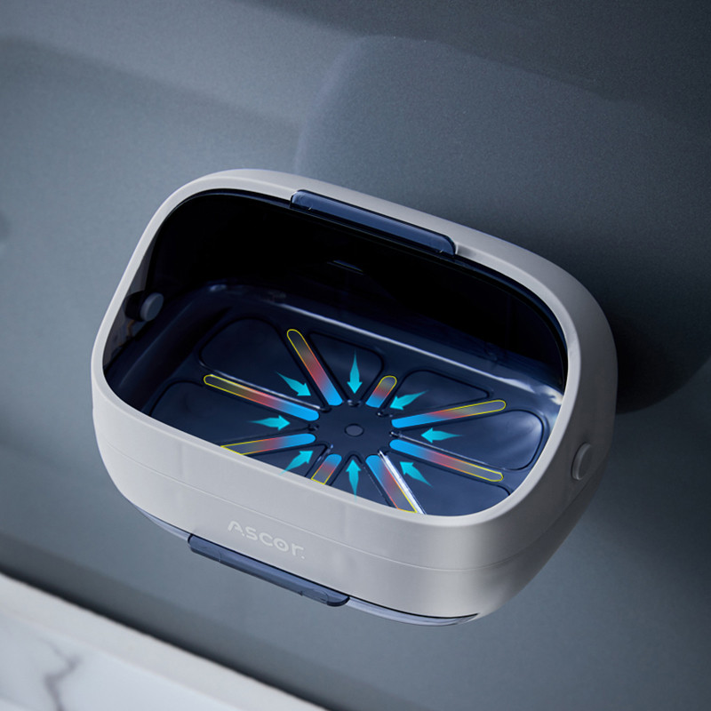 TERUP vandeniui atspari muilo dėžutė vonios kambariui prie sienos montuojama muilo indelė, skirta namų nusausinamai laikymo dėžutei, dulkėms atsparus vonios kambario priedų rinkinys