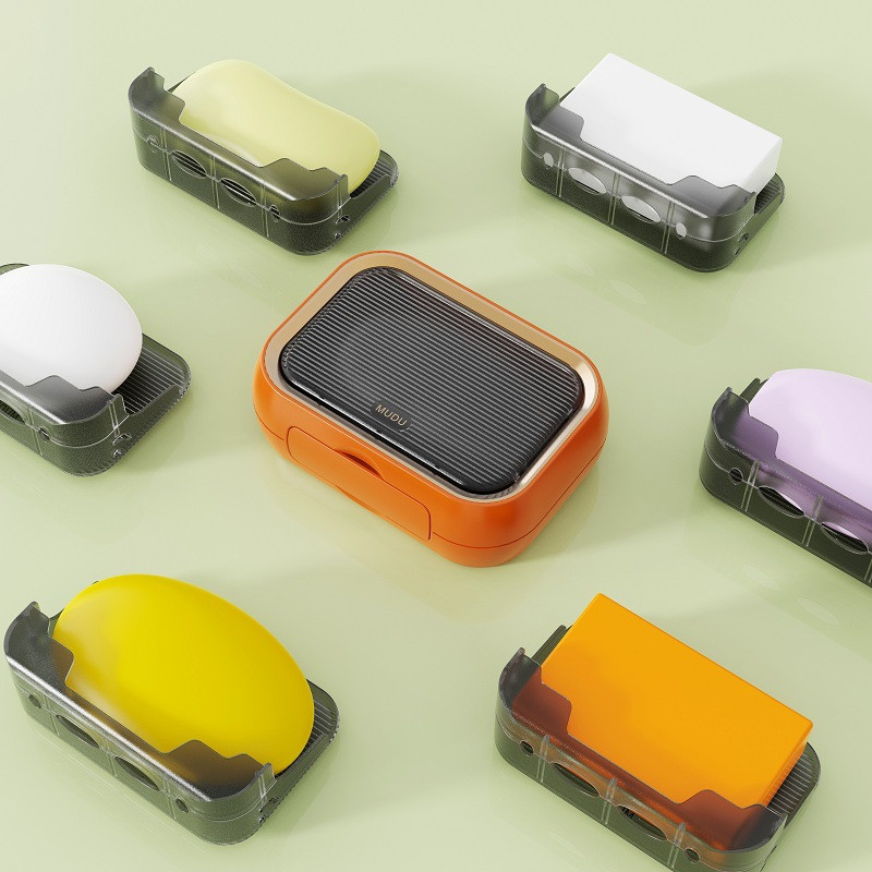 IZEFS zidna posuda za sapun Kućna toaletna kutija za sapun Kutija za pohranu s poklopcem Kupaonski višenamjenski alat za pohranu Kupaonski pribor