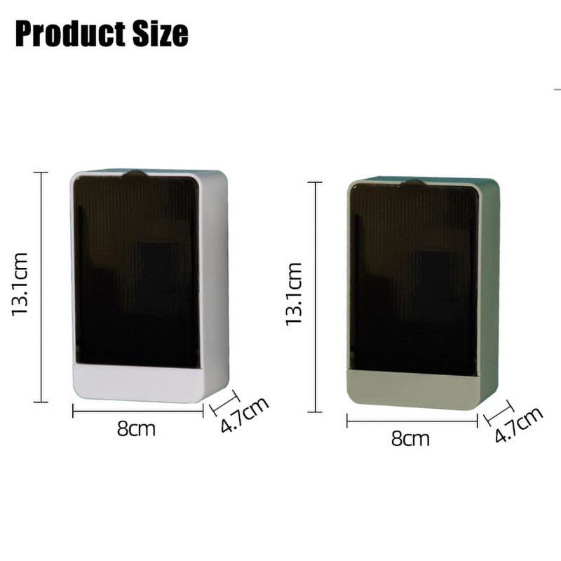 Držač posude za sapun bez bušenja s odvodom Zidna ljepljiva vodootporna kutija za sapun otporna na prašinu za tuš kupaonicu Kuhinjski sudoper