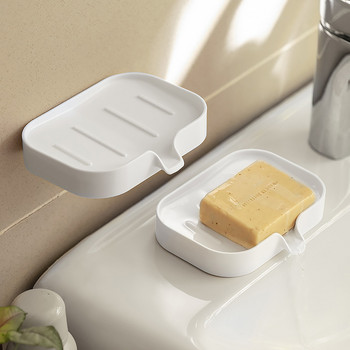 Στήριγμα σαπουνιού χωρίς διάτρηση Αποστράγγιση Fast Drying Clear Anti-Moisture Holder Soap Box Stand για μπάνιο και ντους PRE