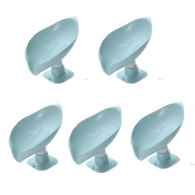 5db szappantartó levél alakú lefolyó szappan zuhany szappantartó doboz szivacs tárolótálca vízmentes tároló fürdőszoba állvány