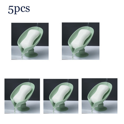 5db szappantartó levél alakú lefolyó szappan zuhany szappantartó doboz szivacs tárolótálca vízmentes tároló fürdőszoba állvány