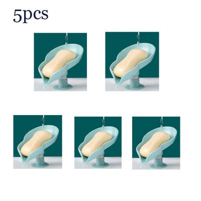 5db szappantartó levél alakú lefolyó szappan zuhany szappantartó doboz szivacs tárolótálca vízmentes tároló fürdőszoba állvány