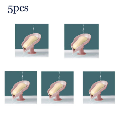 5db szappantartó levél alakú lefolyó szappan zuhany szappantartó doboz szivacs tárolótálca vízmentes tároló fürdőszoba állvány