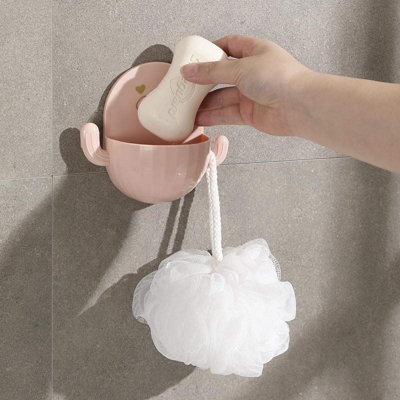 WIKHOSTAR Creative Cactus muilo dėžutė Daugiafunkcinė laikymo dėžutė Vonios Dušo Muilo Indelis Kempinėlių laikiklis Vonios Priedai